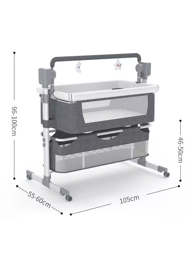 Automatic Baby Swing Cot And Bedside Crib With Bluetooth