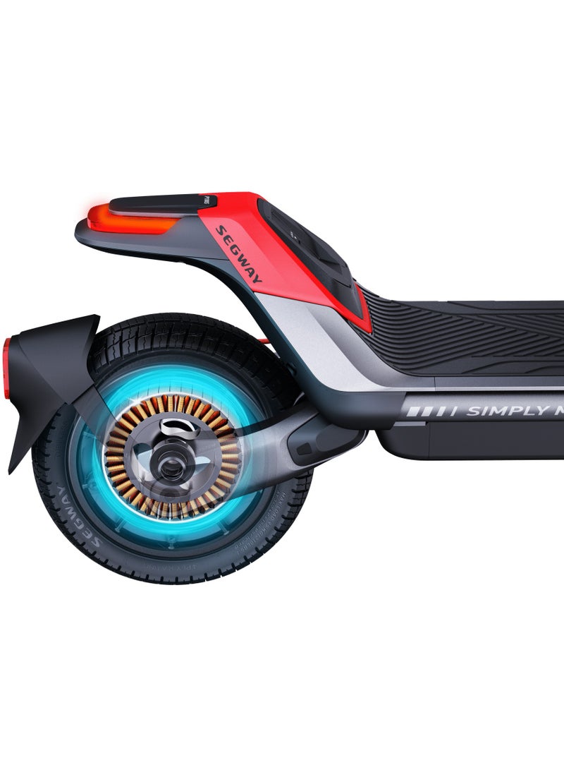 Segway Ninebot Electric KickScooter P100SU- 650W Motor, 100km Range & 30KMH, 10.5'' Tires, Dual Suspension & Brakes, W. Capacity 265lbs, Commuter E Scooter for Adults