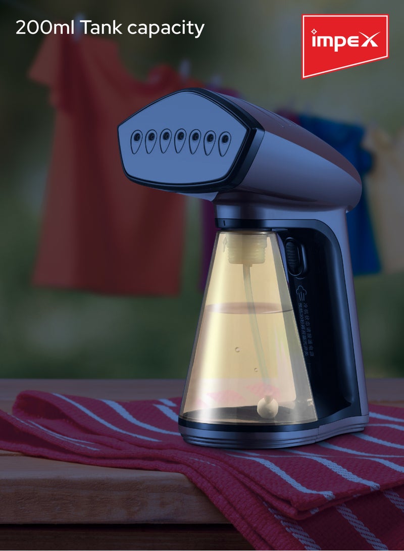 Handheld, Portable Garment Steamer With Handheld Steam Iron, Quick Heat, Perfect For All Types Of Clothes 260 ml 1640 W GSM 6014 Ivory