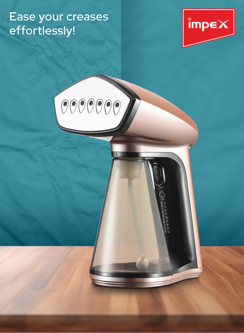 Handheld, Portable Garment Steamer With Handheld Steam Iron, Quick Heat, Perfect For All Types Of Clothes 260 ml 1640 W GSM 6014 Ivory