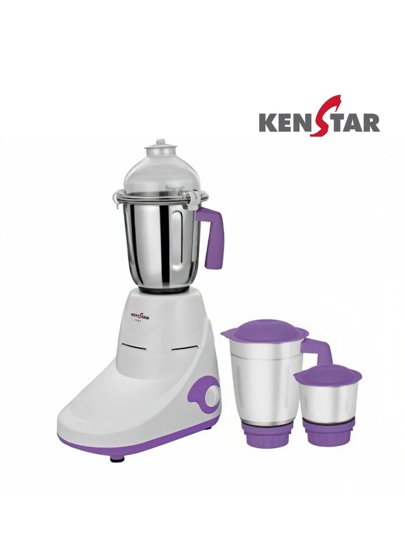 Mixer Grinder with Powerplus Hybrid Motor and 3 Multi Function Stainless Steel Jars 750W-LEGO 750