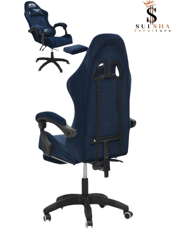 Executive Ergonomic Computer Desk Chair for Office and Gaming with headrest back comfort and lumbar support