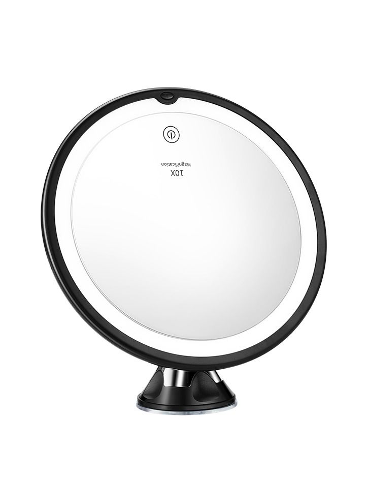 8 inches Magnifying Mirror with Light, 10x Magnification 3 Light Modes Makeup Mirror with Suction Cups ,Smooth and Easy Install ,360 Degree Swivel Joint.
