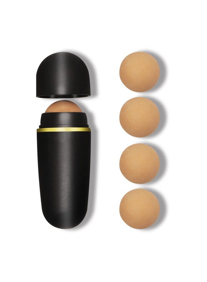 Oil Absorbing Volcanic Roller, 5Pcs Volcanic Rolling Balls For Face, Volcanic Stone Face Roller, Portable Reusable Oil Control On The Go, Instant Results Remove Excess Shine For Oily Skin