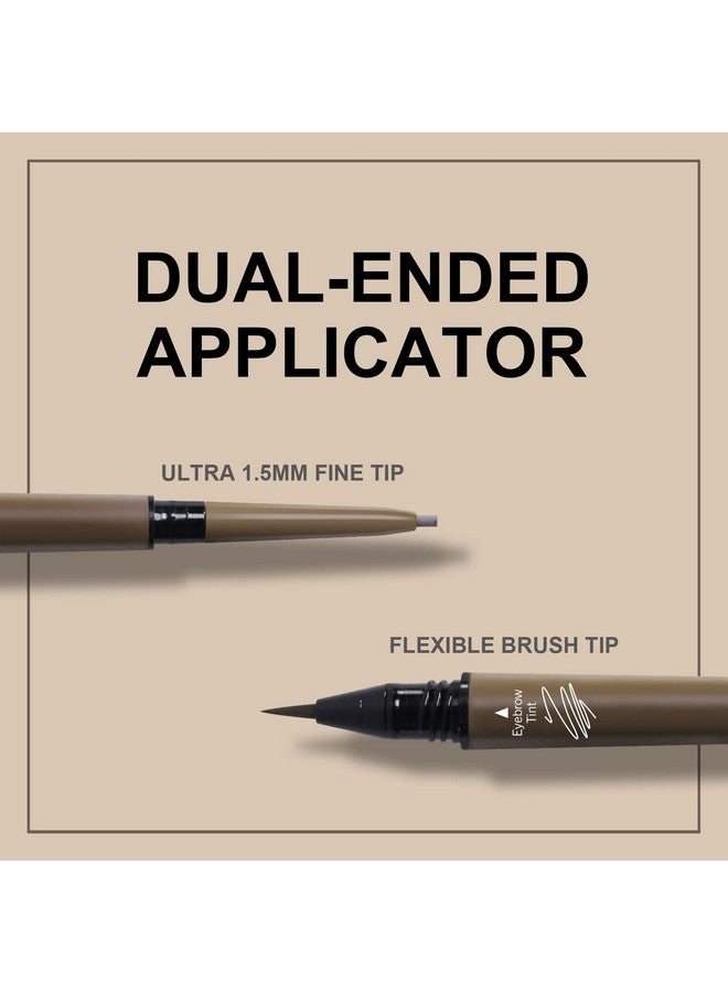 2 In 1 Eyebrow Pencil Waterproof & Long Lasting Liquid Eyebrow Pen Dual Ended Pencil Fills And Defines Brow Tint With The Precision & Definition Of Microblading, Brown