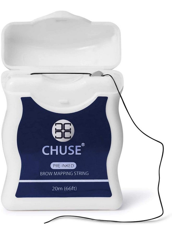 Brow Mapping String For Microblading Preinked 66Ft (20M) 1 Mm Fine Bamboo Charcoal Thread