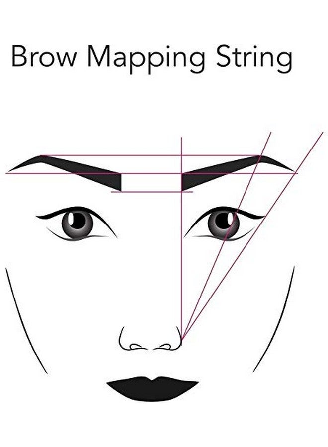 Brow Mapping String For Microblading Preinked 66Ft (20M) 1 Mm Fine Bamboo Charcoal Thread