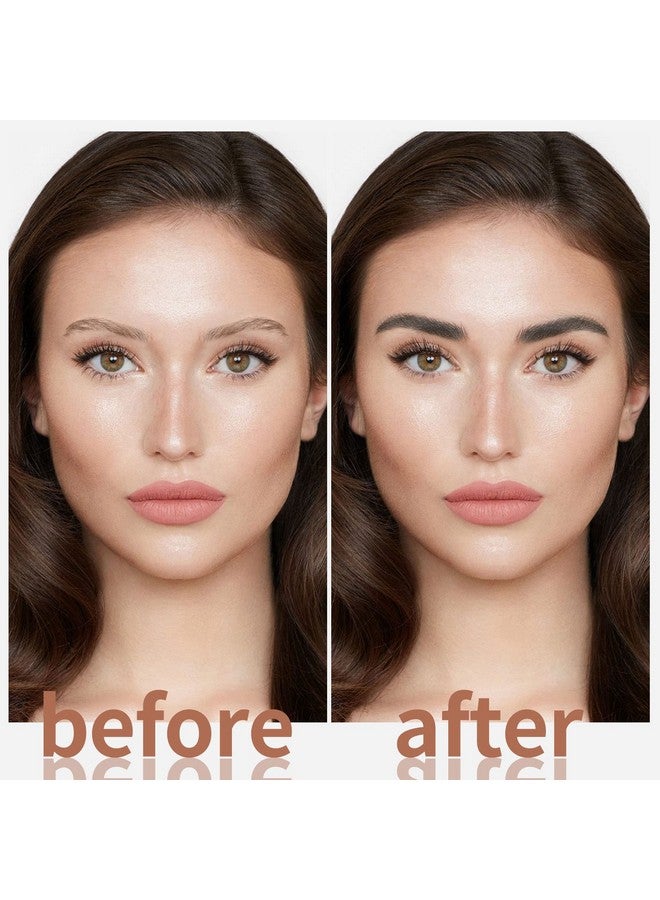 Eyebrow Powder, 2Color Eyebrow Palette Makeup To Enhance & Define Brows, Eyebrow Color Powder With Mirror For Neutral Eye Makeup