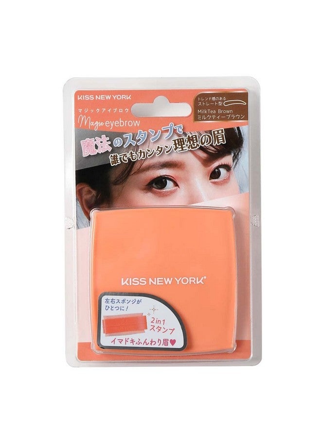 Magic Eyebrow Stamp Eyebrow Powder (Straight, Milk Tea Brown)