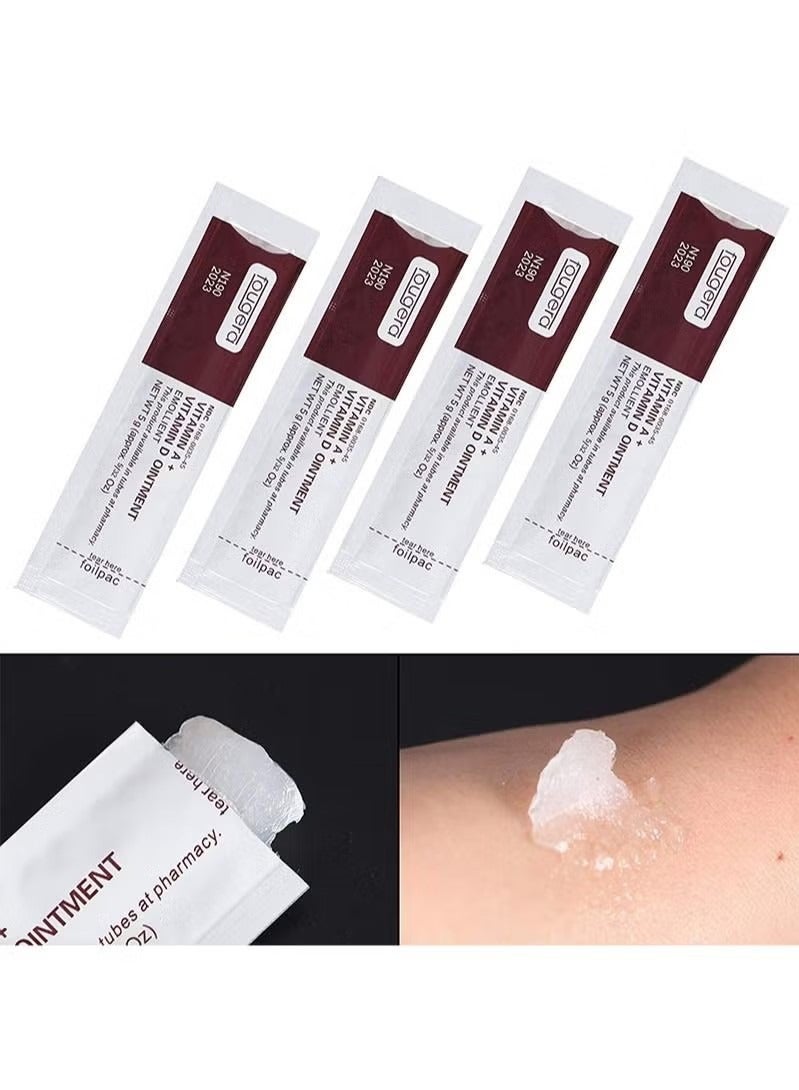 50Pcs Tattoo Scar Repair Gel, Microblading Aftercare Ointment Vitamin A and D Anti-Inflammatory Anti Scar Tattoo Aftercare Cream for Makeup Microblading and Tattoo Healing Art Tattoo Supplies