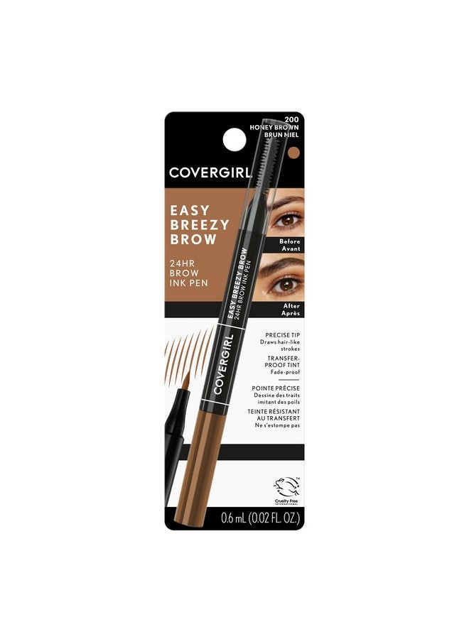 Easy Breezy Brow All Day Brow Ink Pen Honey Brown 200 Pack Of 1