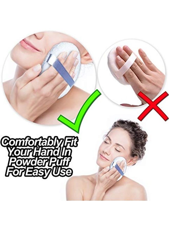 3-Piece Powder Puff Set White