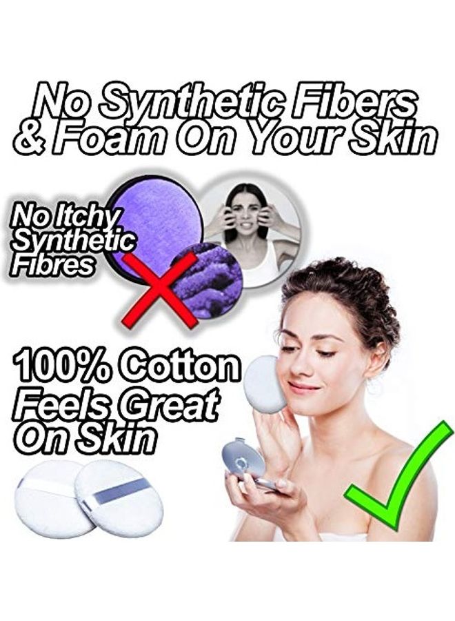 3-Piece Powder Puff Set White