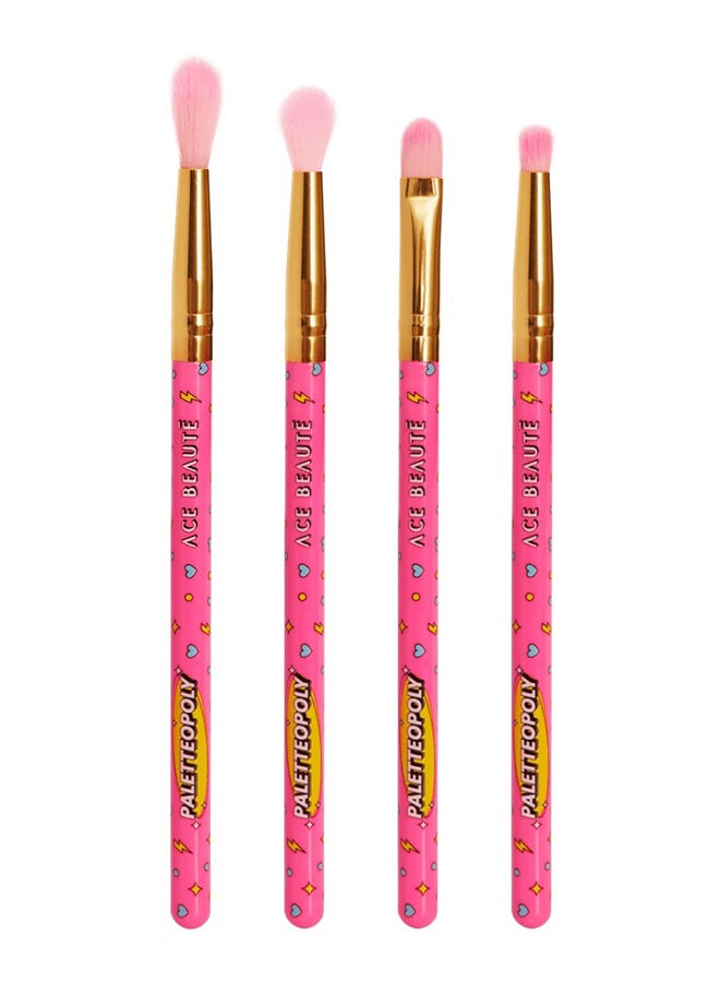 Pack Of 4 Glitter Power Brush Set