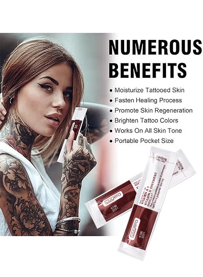 50PCS Tattoo Scar Repair Gel, Microblading Aftercare Ointment Vitamin A And D Anti-Inflammatory Anti Scar Tattoo Aftercare Cream For Makeup Microblading And Tattoo Healing Art Tattoo Supplies