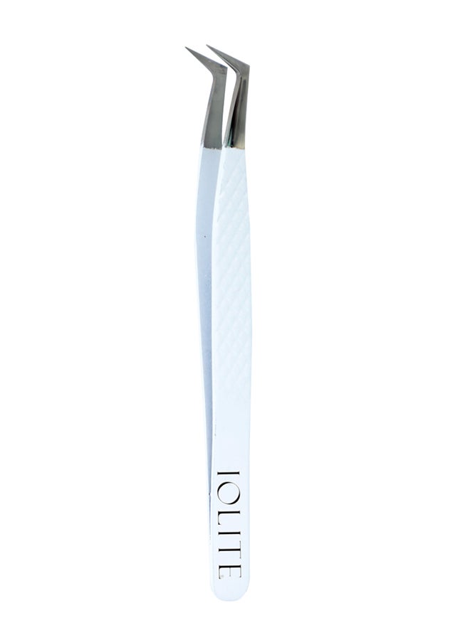 Lash Tweezers Professional Stainless Steel Curved Precision Tweezer for Eyelash Extensions, Volume Lashes, Electronics, Laboratory Work, Jewelry-Making,Crafting,Soldering, 2D-3D False Lashes, Nail Art