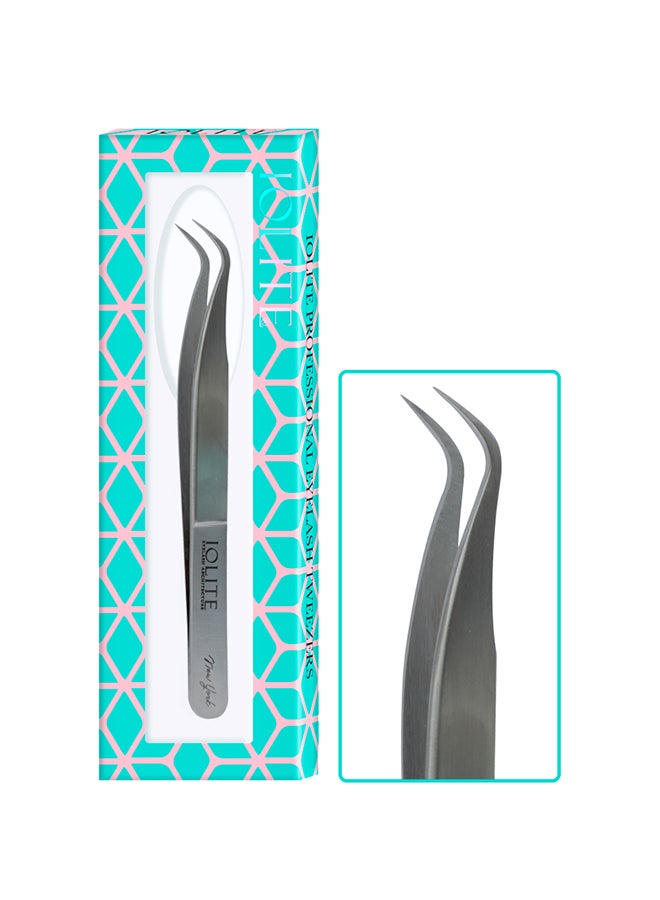 Eyelash Tweezer Eyelashes Grafting Tweezers Anti Static Stainless Steel Nippers