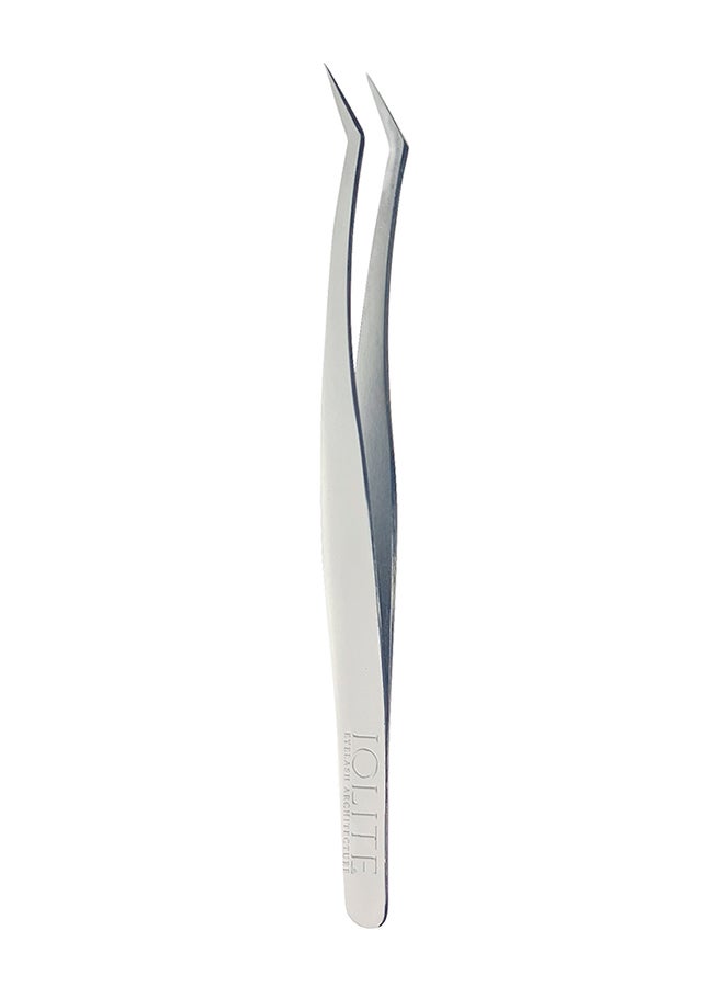Lash Tweezer Professional Stainless Steel Curved Precision Tweezers for Eyelash Extensions, Volume Lashes, Electronics, Laboratory Work, Jewelry-Making,Crafting,Soldering, 2D-3D False Lashes, Nail Art