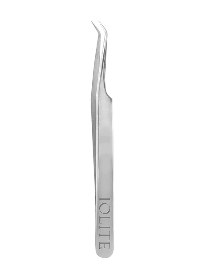 Lash Tweezers Professional Stainless Steel Curved Precision Tweezer for Eyelash Extensions, Volume Lashes, Electronics, Laboratory Work, Jewelry-Making,Crafting,Soldering, 2D-3D False Lashes, Nail Art