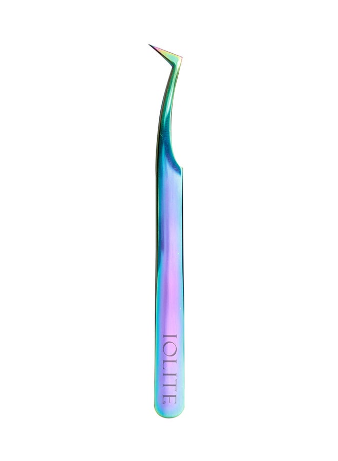 Tool Stainless Steel Plasma Coating 12Cm Axe Tips Eyelash Volume Tweezers Purple