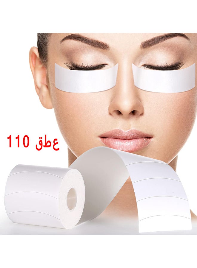 Foam Eye Pads For Eyelash Extensions, 110 PCS Pre Cut Medical Foam Tape Under Eye Pads Lash Extension Supplies Beauty Tools Lint Free Hypoallergenic No Latex Waterproof