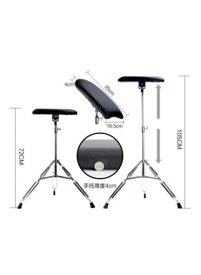 Tattoo Shelf Bracket Rest Stand Silver/Black