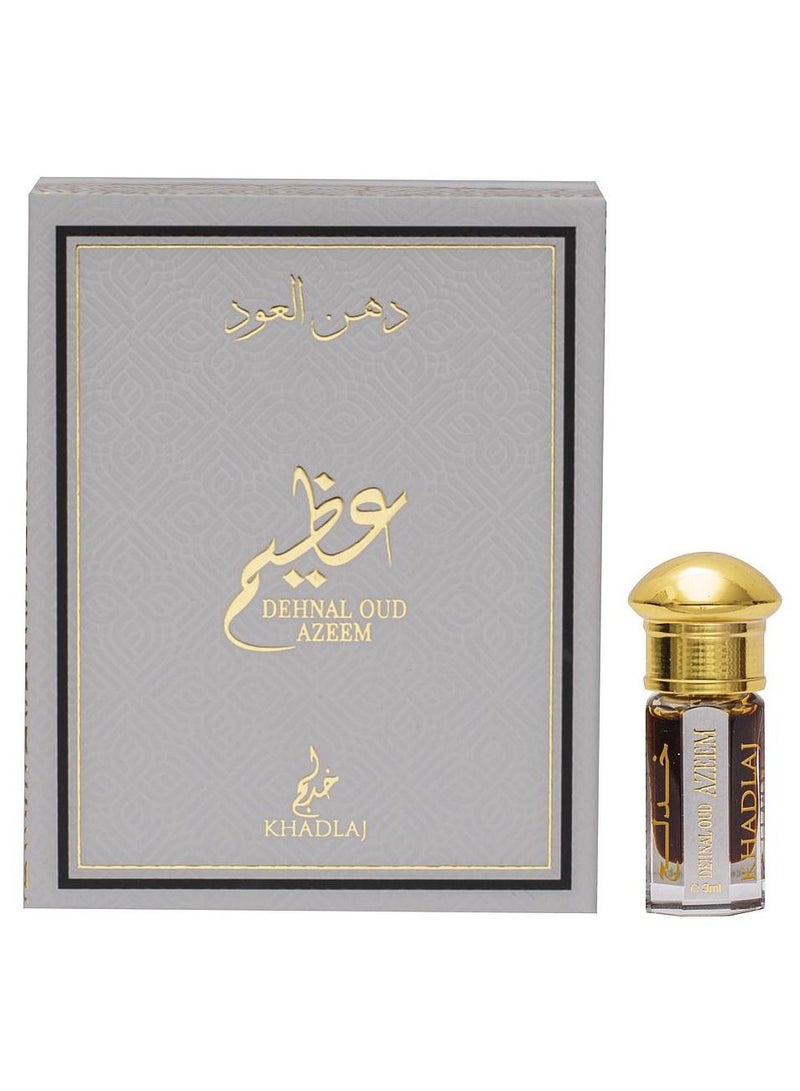 Khadlaj Dehnal Oud Azeem Concentrated Perfume Oil 3ml