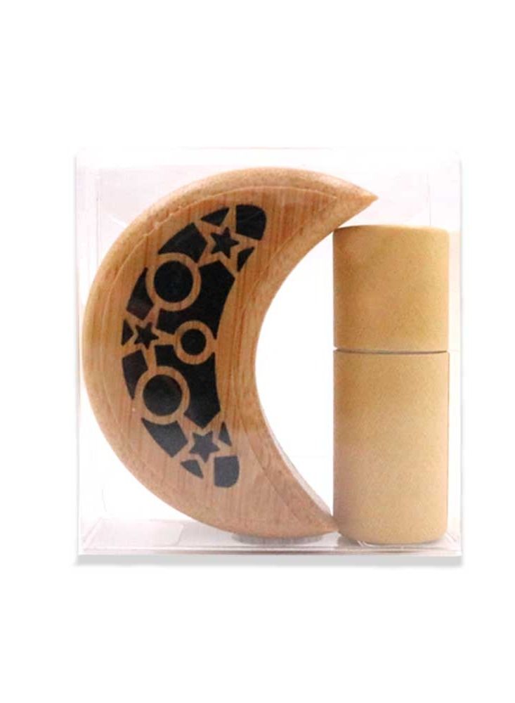 Bakhoor BoSidin - 12 sets Mini Incense Gift Set Moon Design Wooden Burner