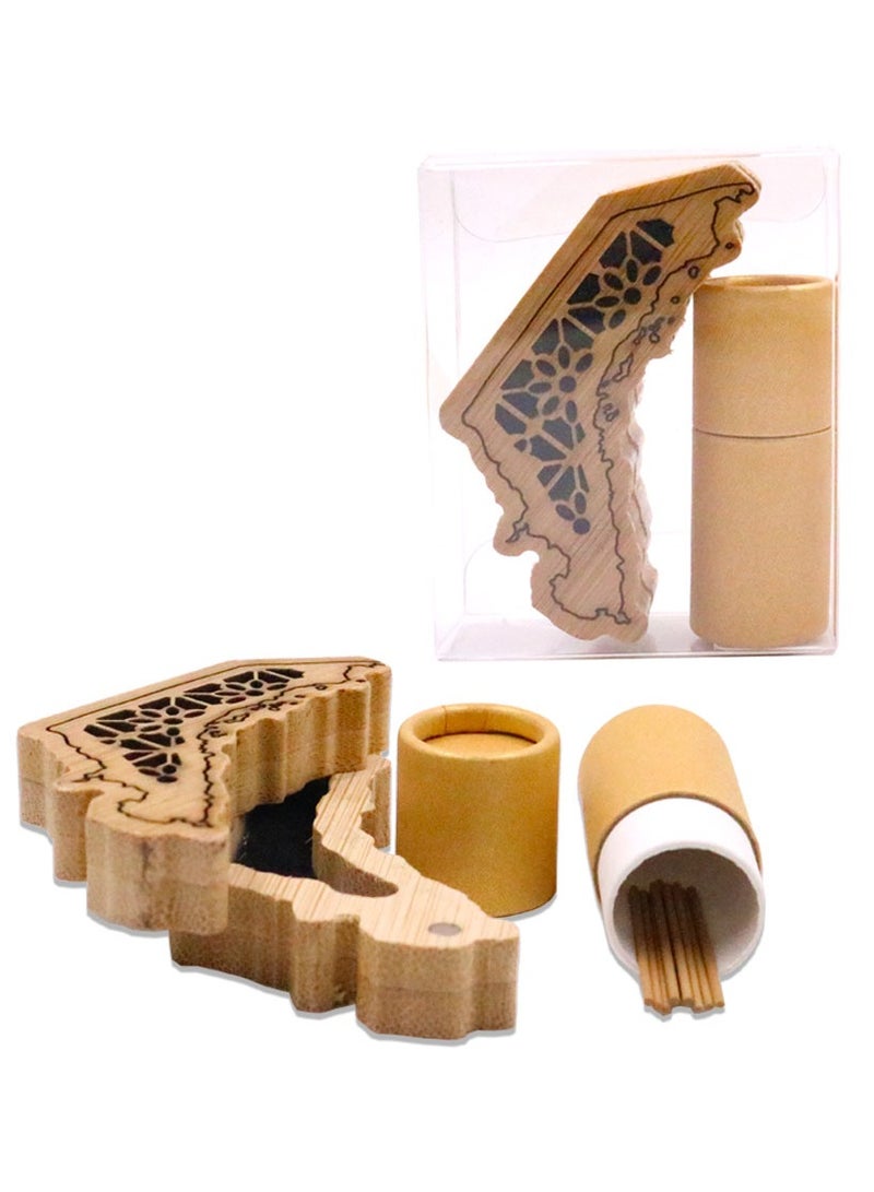 UAE Map Design Incense Burner 12 pcs and Oud sticks Mini Gift Set