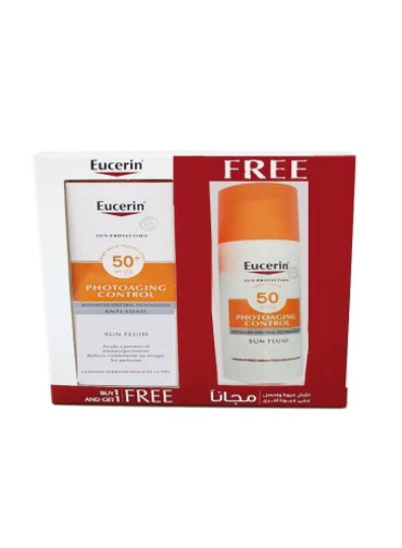 Eucerin Photo Aging Anti Age Sun Fluid Spf 50 Offer Pack