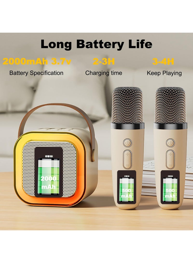 With Microphone Set Of Wireless Speakers Portable Handheld Microphone Suitable For Family Gatherings Singing Christmas And New Year Gifts