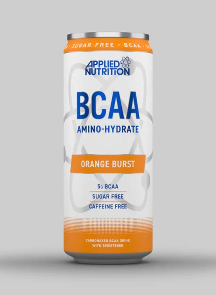 Applied Nutrition BCAA Amino - Hydrate Drink Caffeine Free Orange Burst Flavor 330ml Pack of 12