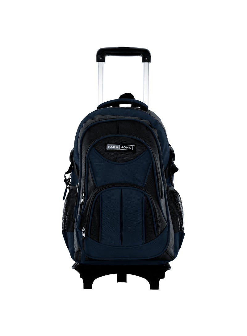 2 Wheel Trolley backpack 18 inches Navy