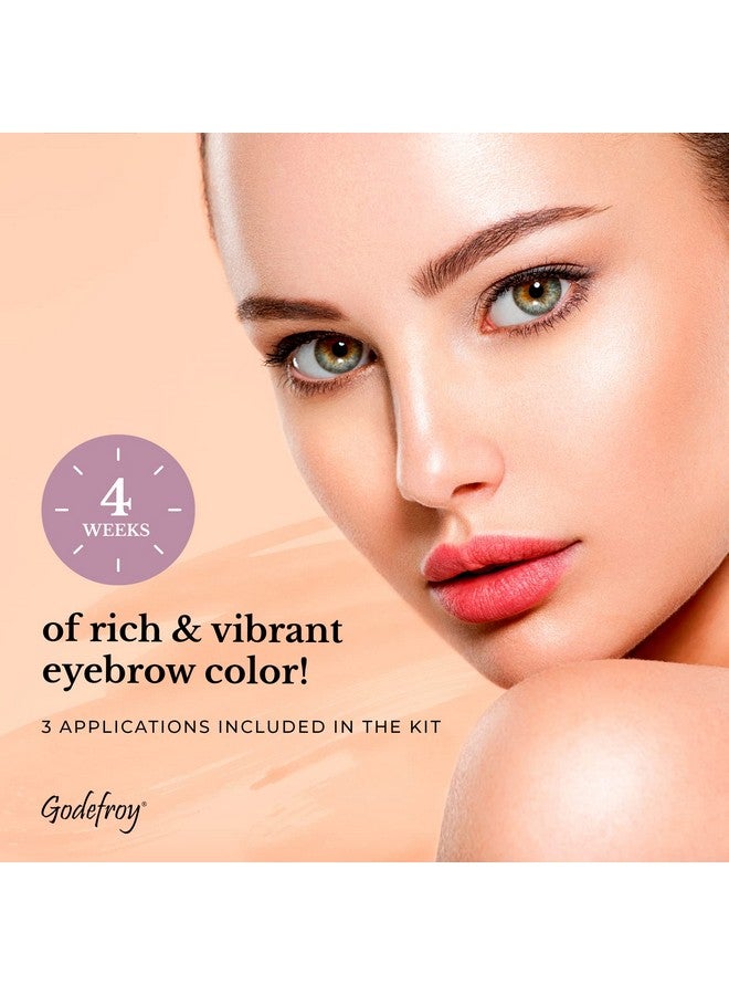 Instant Eyebrow Color, Dark Brown, .18 Ounces, 12Weeks Of Long Lasting Brow Color, 3Applications Per Kit