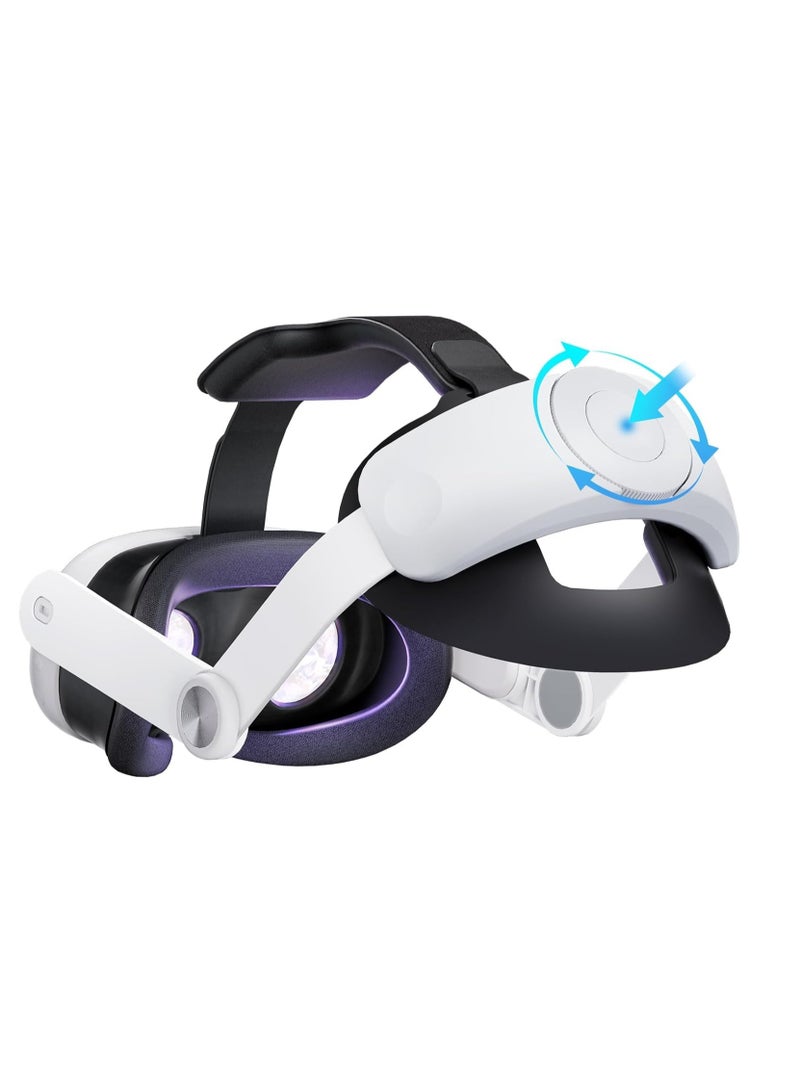 Head Strap Compatible with 2023 Oculus Quest 3 White