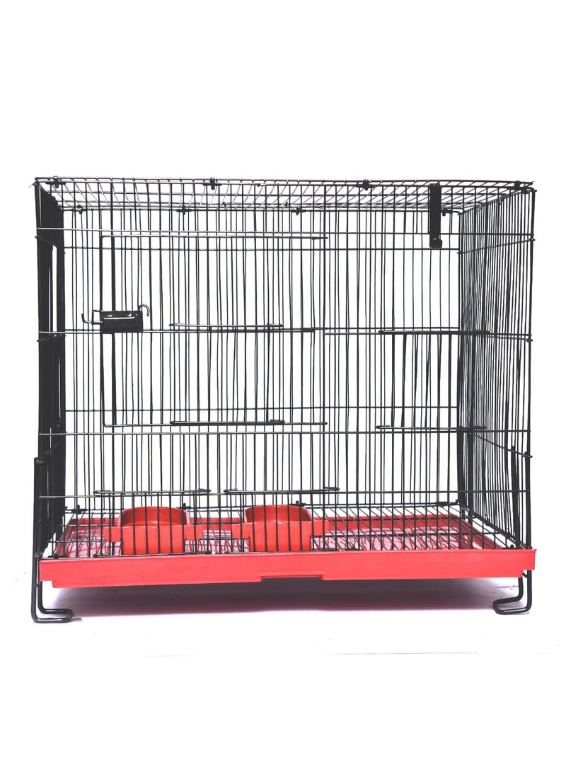 MBS Bird Cage  Spacious and Functional Haven with Dual Breeding Box Option  45.72 x 60.96 x 45.72 cm