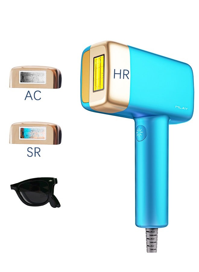 Updated T14 IPL Laser Painless Hair Removal Device With AC SR Lamp 3℃ Cold Compress/5-Levels/500000 Pulses