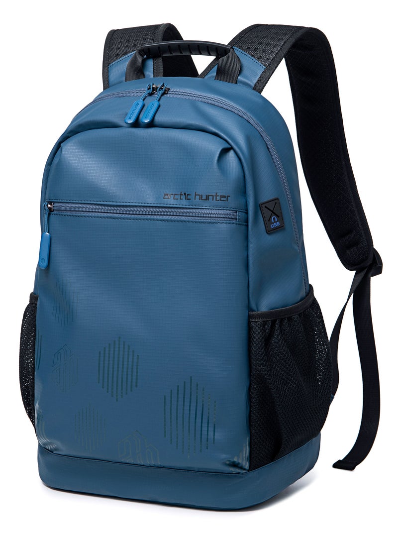 Travel Backpack Large Capacity Laptop Backpack Men and Women Business Travel Bag School Bag Multifunctional B00489 Blue
