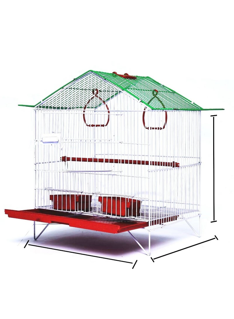 MBS Baby Medium Bird Cage A Stylish Retreat for Small to Medium Sized Feathered Friends  45.72 x 38.1 x 30.48 cm