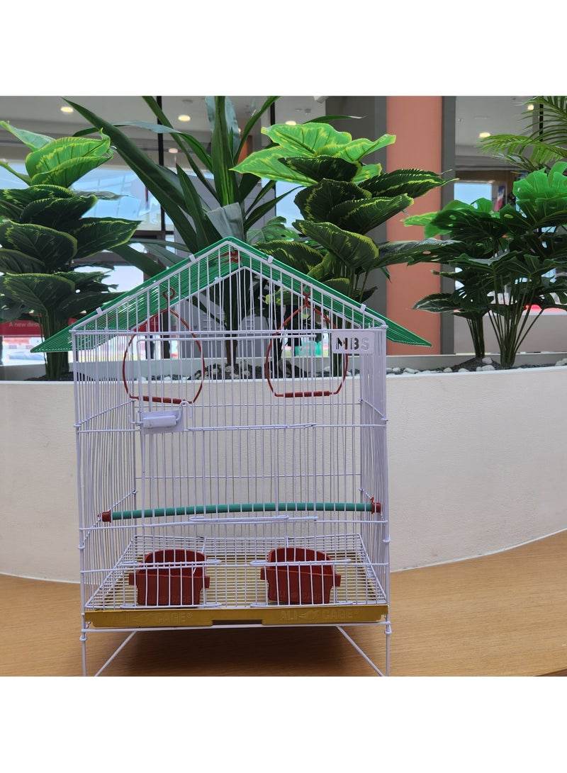 MBS Baby Medium Bird Cage A Stylish Retreat for Small to Medium Sized Feathered Friends  45.72 x 38.1 x 30.48 cm