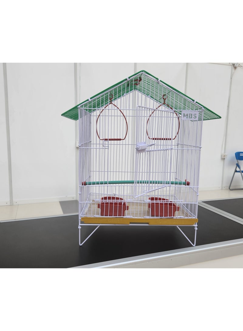 MBS Baby Medium Bird Cage A Stylish Retreat for Small to Medium Sized Feathered Friends  45.72 x 38.1 x 30.48 cm