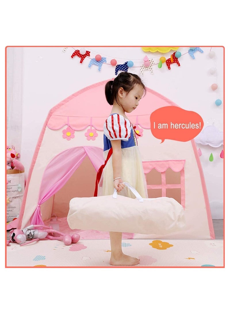 Girls Princess Tent the Ultimate Indoor and Outdoor Playhouse for Kids Ideal Birthday Gift with Ball Light Flower Room