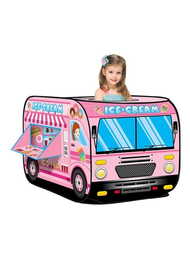 Ice-Cream Bus Tent for Kids Pop Up Play Tent Indoor Outdoor Toy