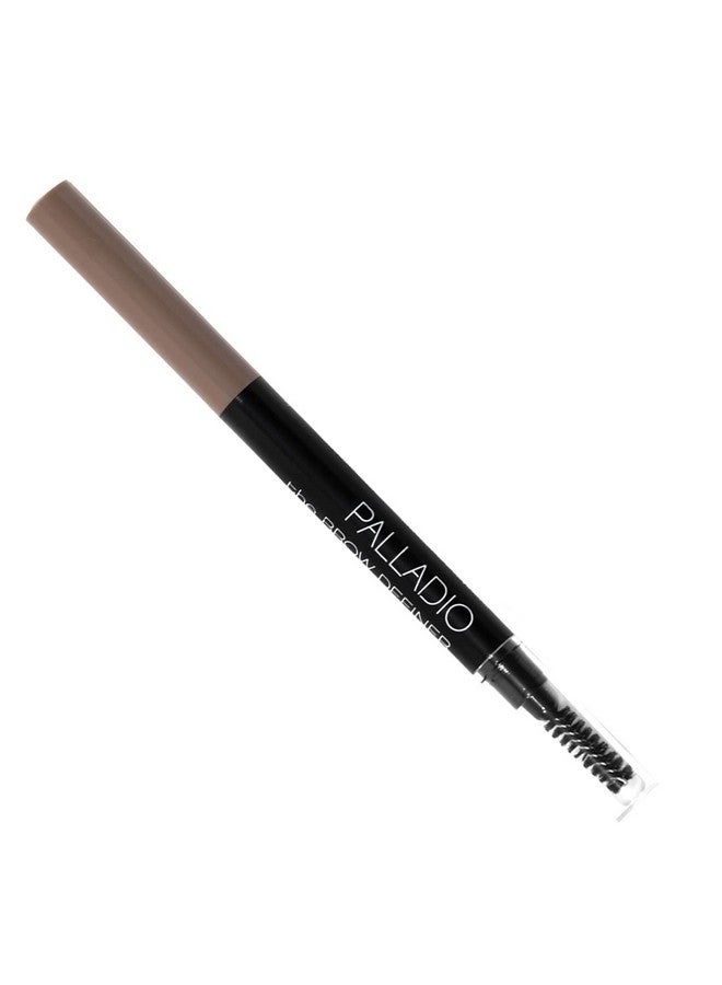 Brow Definer Retractable Pencil, Triangular Tip Fills Brows For A Natural Look, Tame And Shape Eyebrows With Spoolie Brush, Eyebrow Shaper, Buildable Light To Dark Colors, All Day Wear (Taupe)