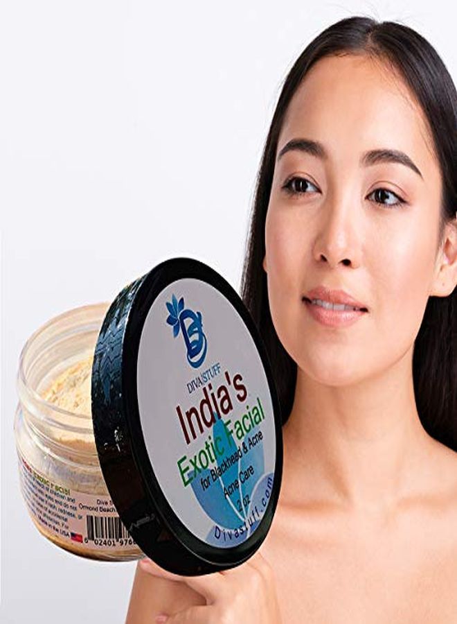 India?S Exotic Turmeric Facial Scrub For Blackheads And Acne 2 Oz (Made In The Usa)