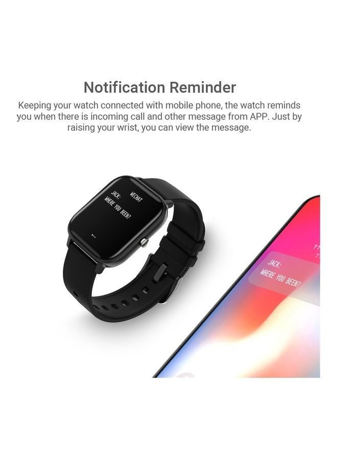 180.0 mAh P8 Smart Bracelet Watch Black