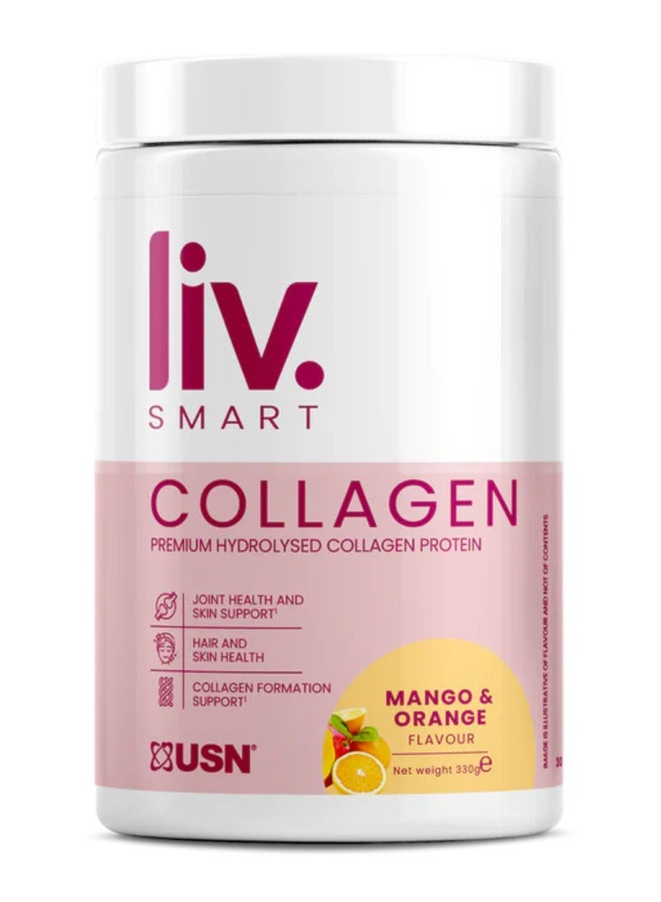 USN Liv. Smart Collagen Mango And Orange Flavor 330 gram