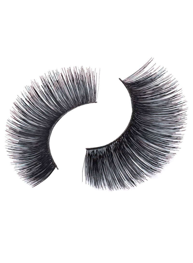 Pair Of 10 Professional False Eyelashes 199 Black