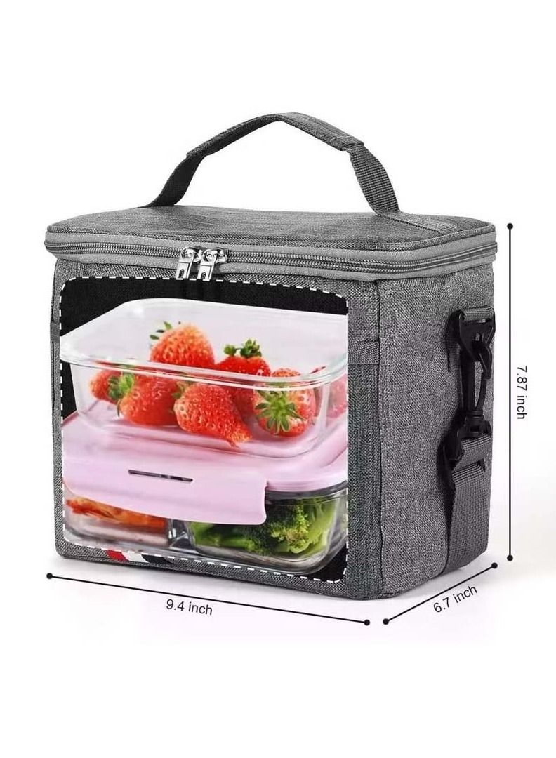 Lunch Bag Insulated Large Portable Cooler for Men Women Adult for Office Leak Proof Water Resistant
