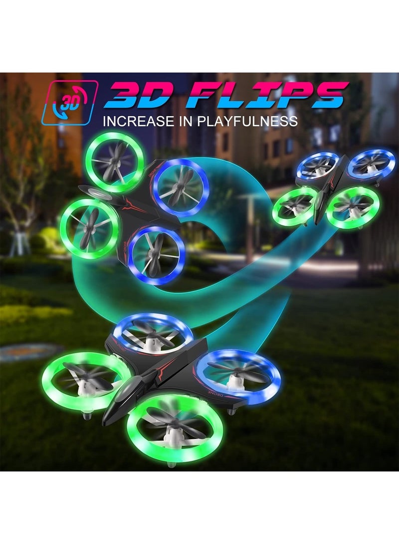 Children's Mini Drone, LED Remote Control Quadcopter ,360 Degree Throwing Flight